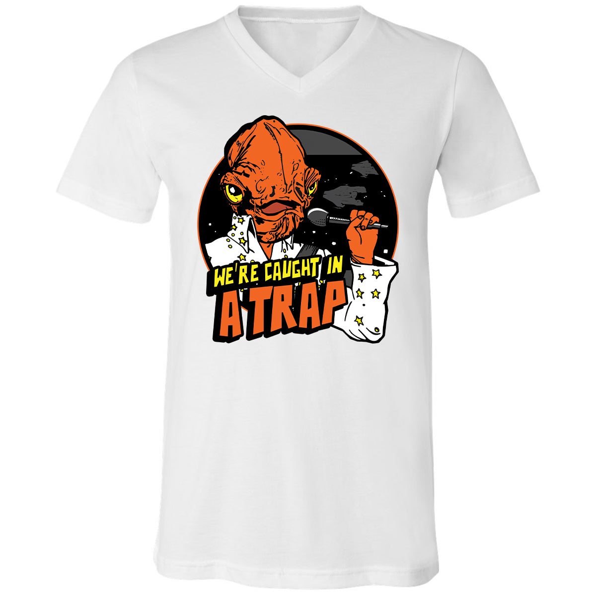 Unisex V-Neck T-Shirt - QXH12TQ2 - White - 5