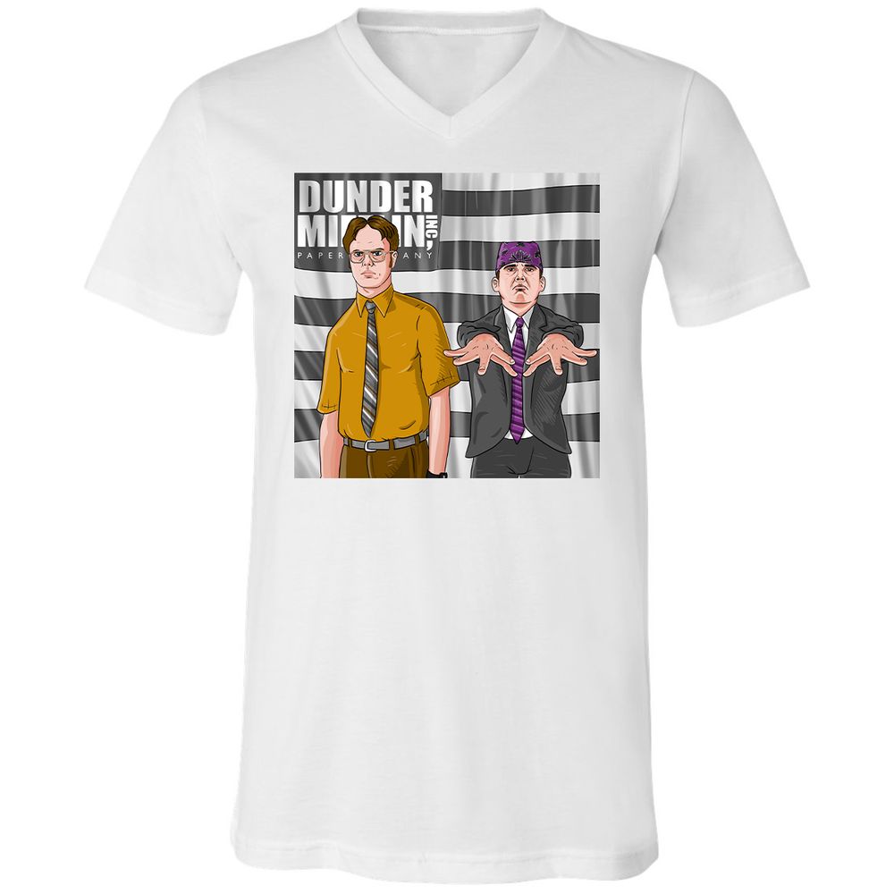 Unisex V-Neck T-Shirt - 78FT7P78 - White - 5