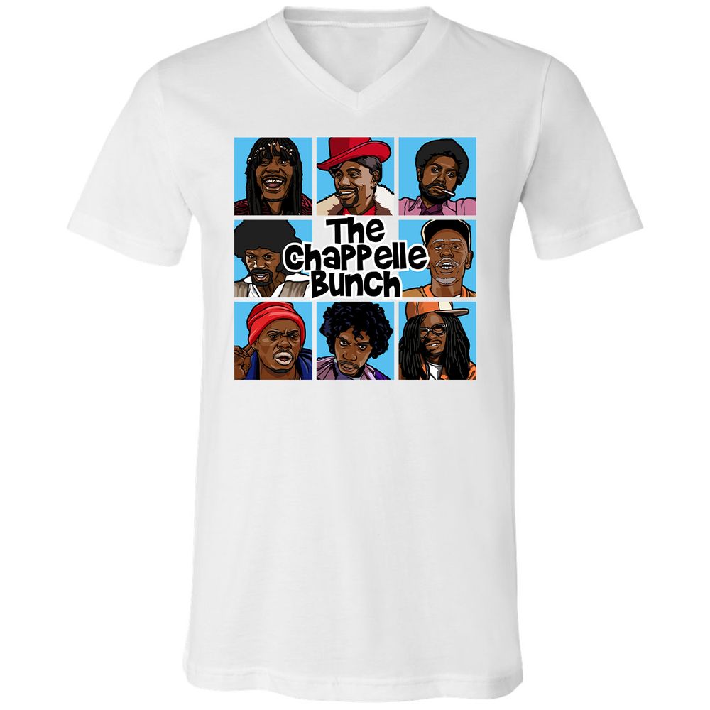 Unisex V-Neck T-Shirt - 6QZRCDC9 - White - 5