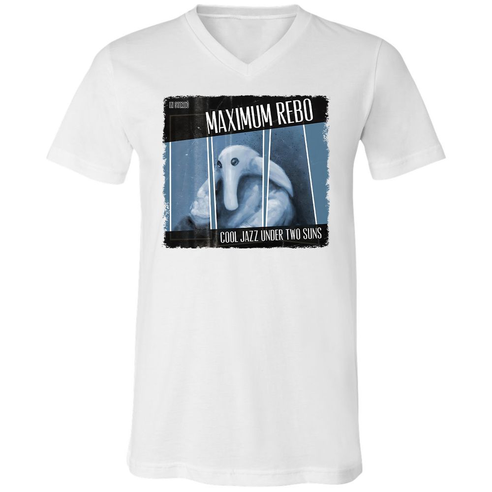 Unisex V-Neck T-Shirt - EHG5AKJB - White - 5