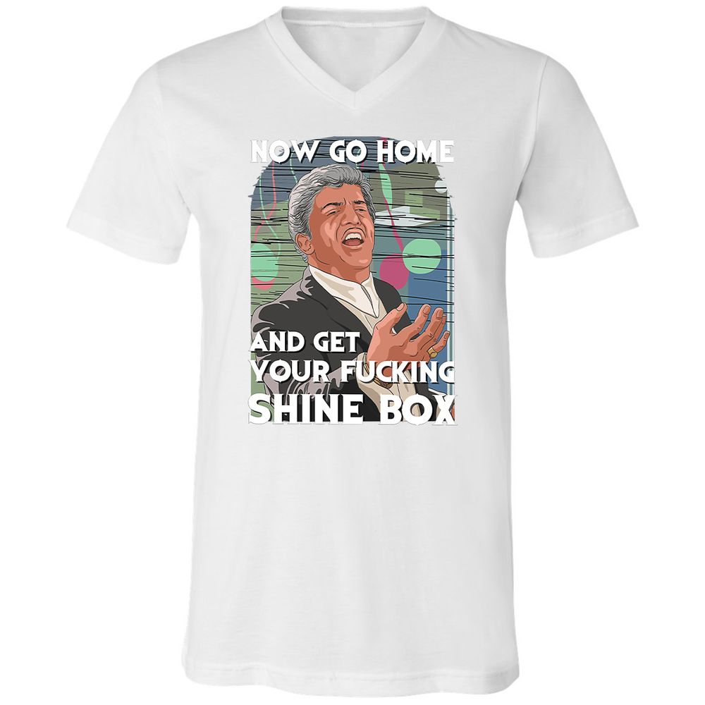 Unisex V-Neck T-Shirt - WZFUVMS7 - White - 5