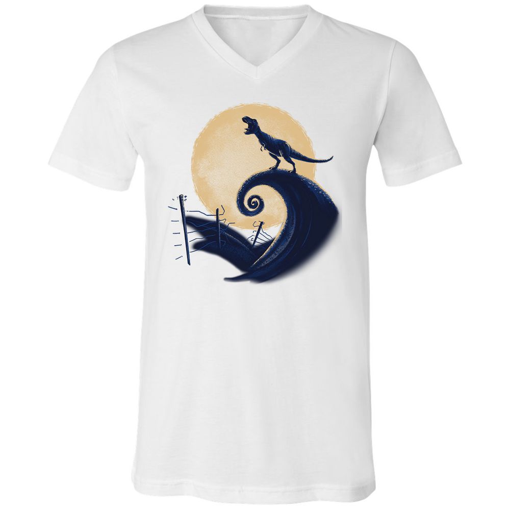 Unisex V-Neck T-Shirt - LXC479HW - White - 5