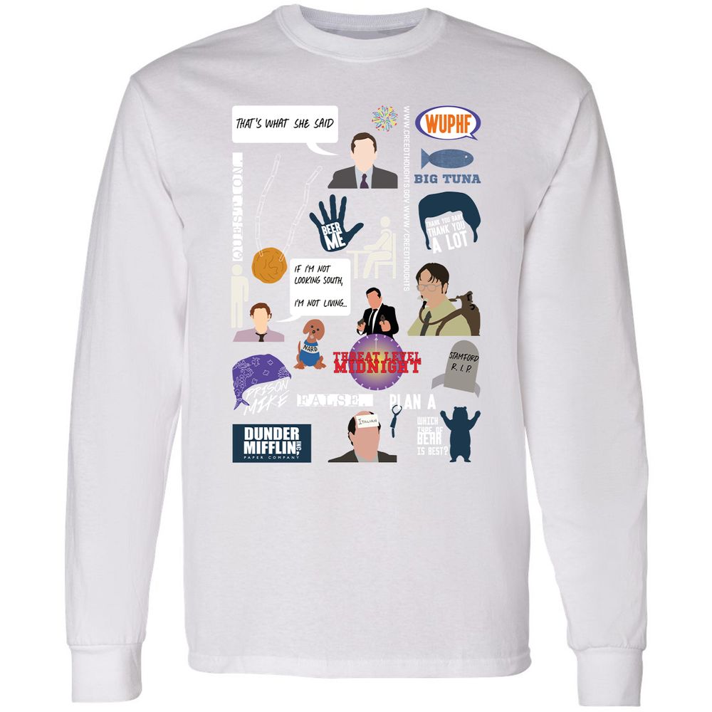 Long Sleeve T-Shirt - T7VQUZBP - White - 5