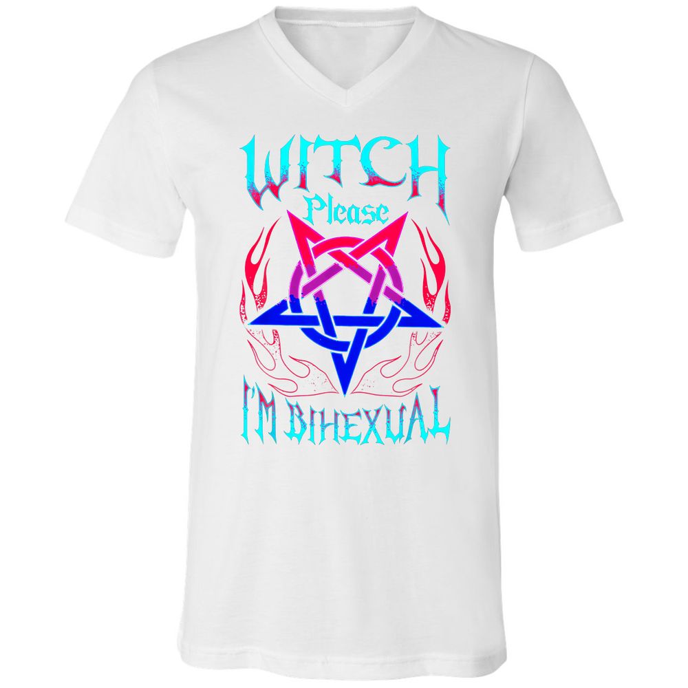 Unisex V-Neck T-Shirt - FRX93FB3 - White - 5