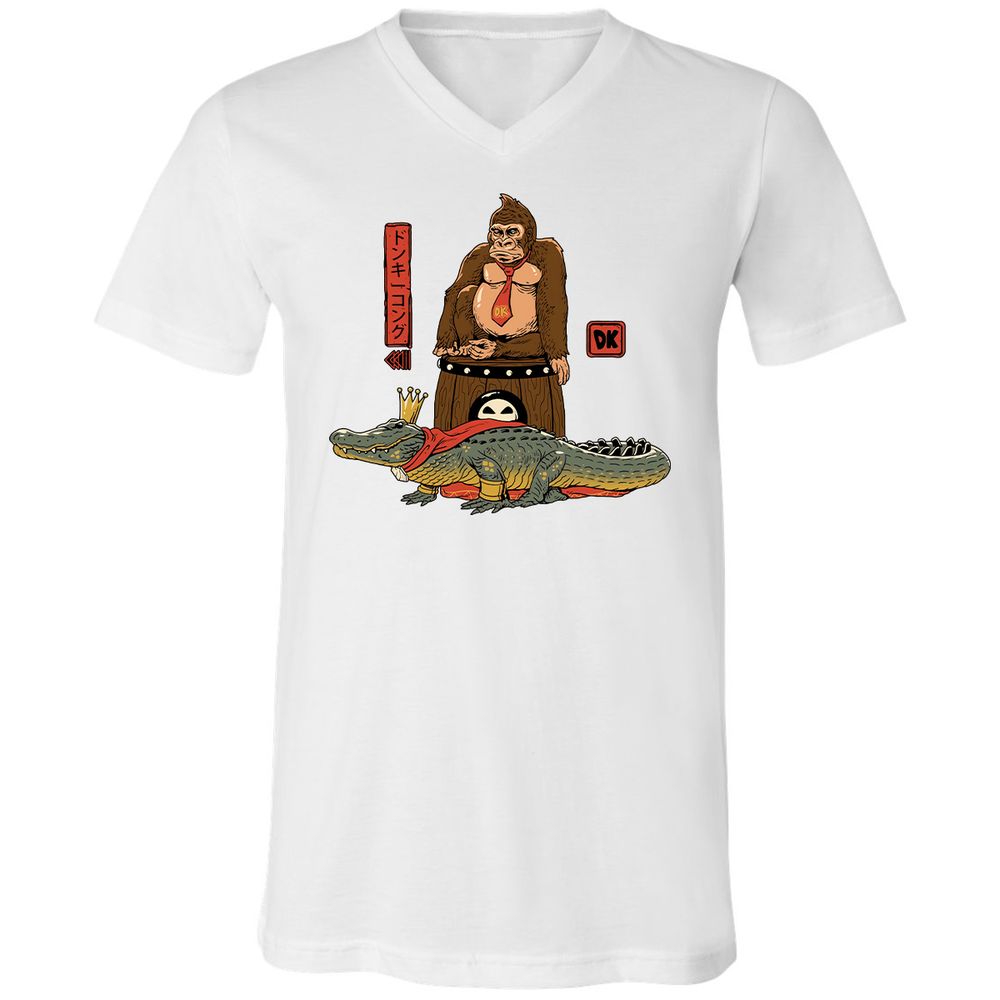 Unisex V-Neck T-Shirt - Z23G1BNT - White - 5