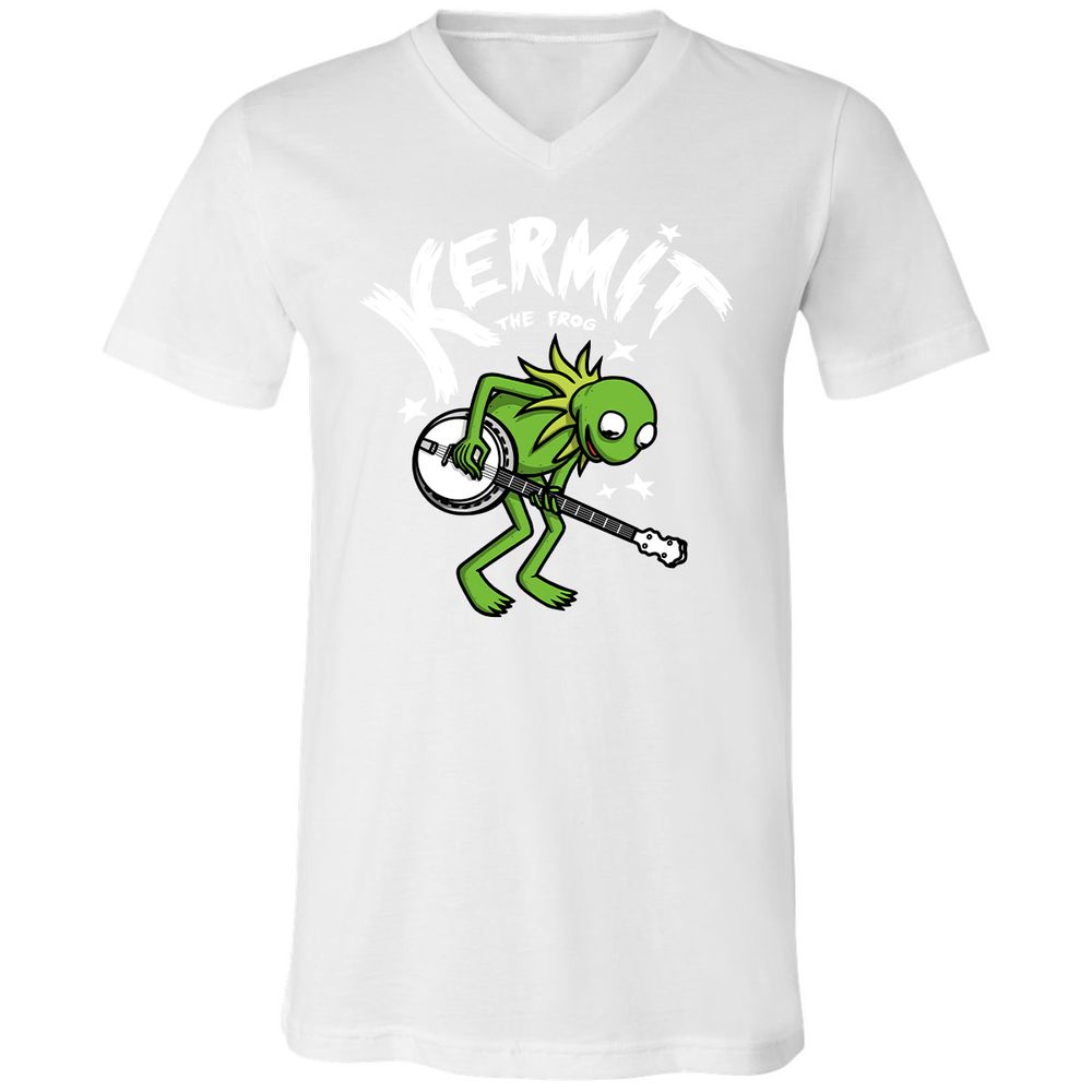Unisex V-Neck T-Shirt - RGU2332C - White - 5