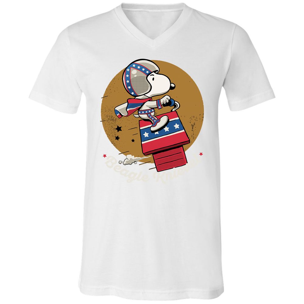 Unisex V-Neck T-Shirt - K614P9HG - White - 5