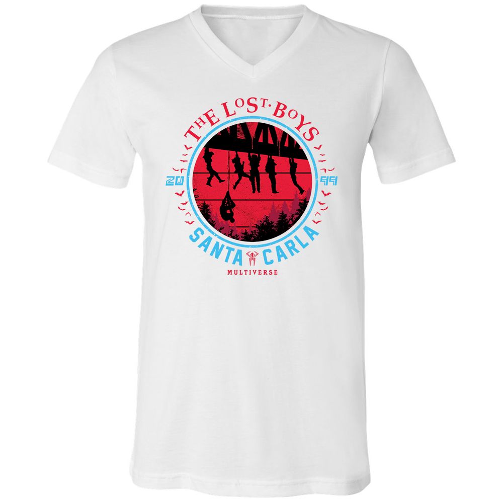 Unisex V-Neck T-Shirt - X2KL9M1C - White - 5
