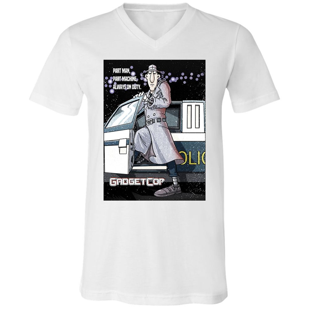 Unisex V-Neck T-Shirt - EZ5QH26A - White - 5