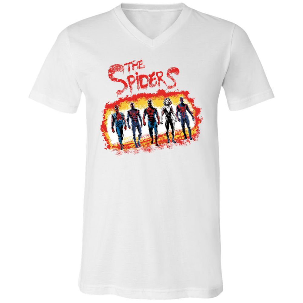 Unisex V-Neck T-Shirt - 6V7BQMEZ - White - 5