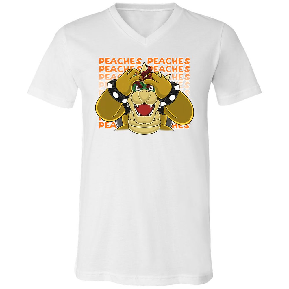 Unisex V-Neck T-Shirt - 192EKZG8 - White - 5