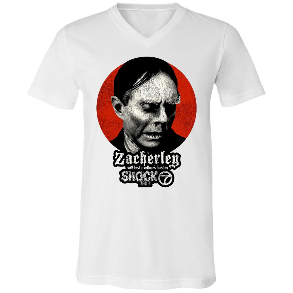 Unisex V-Neck T-Shirt - N7Q9G3VW - White - 5