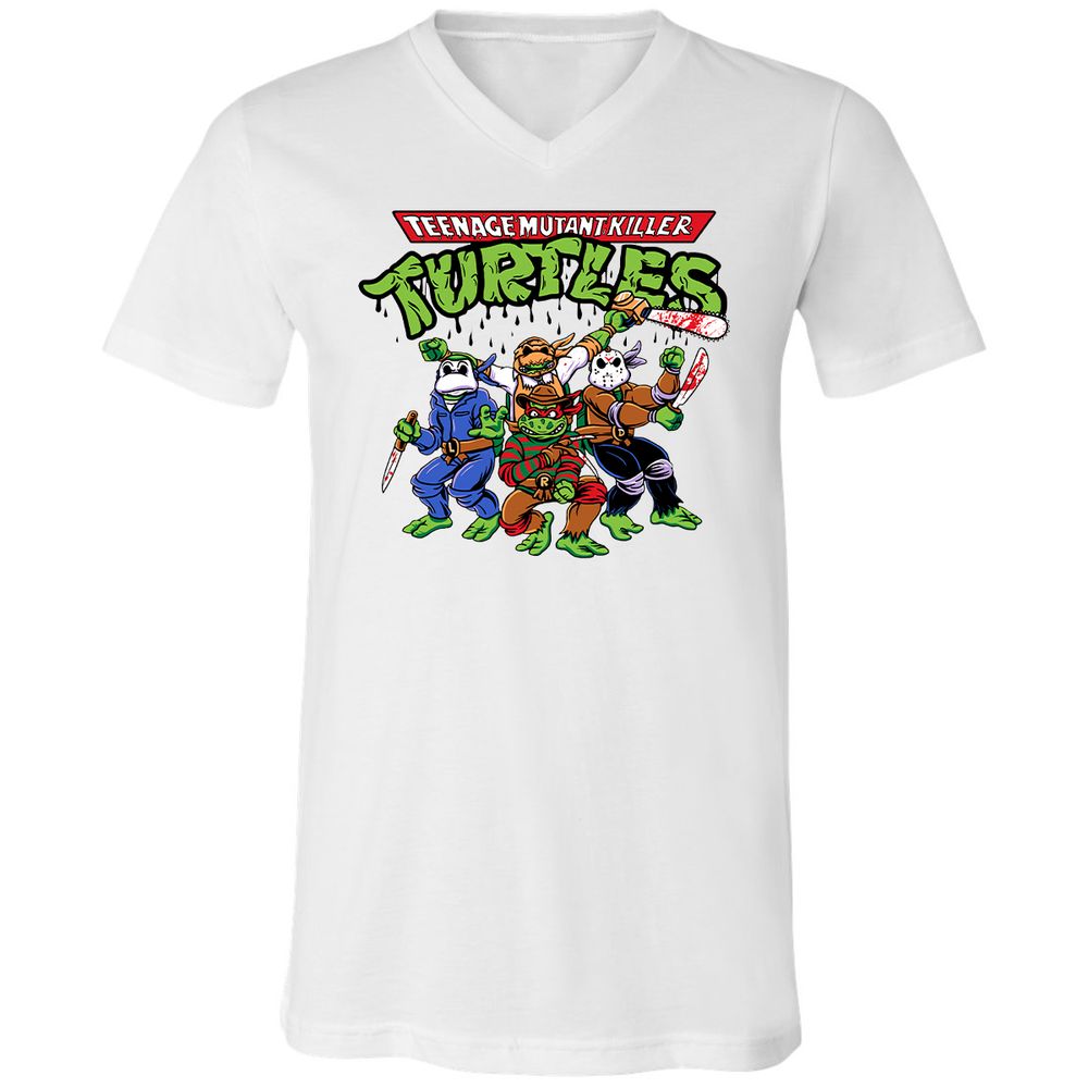 Unisex V-Neck T-Shirt - KUDUTGSL - White - 5