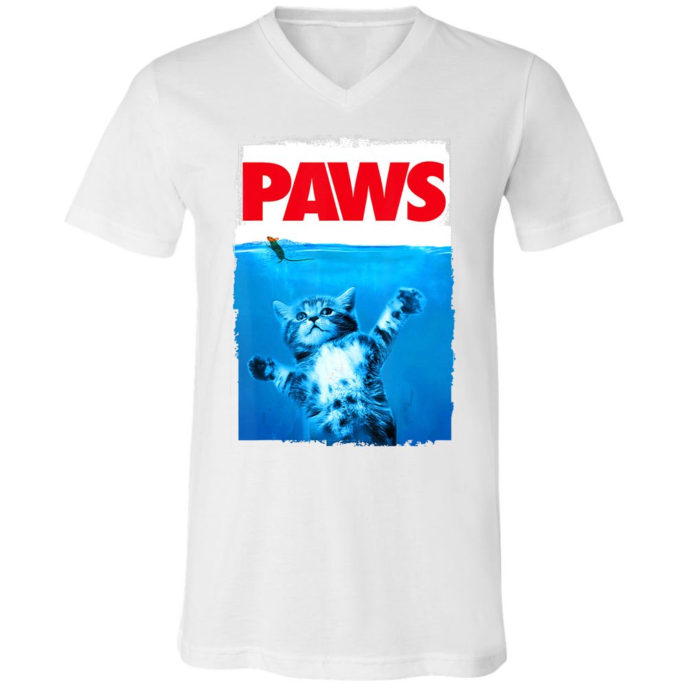 Unisex V-Neck T-Shirt - WRN42W1T - White - 5