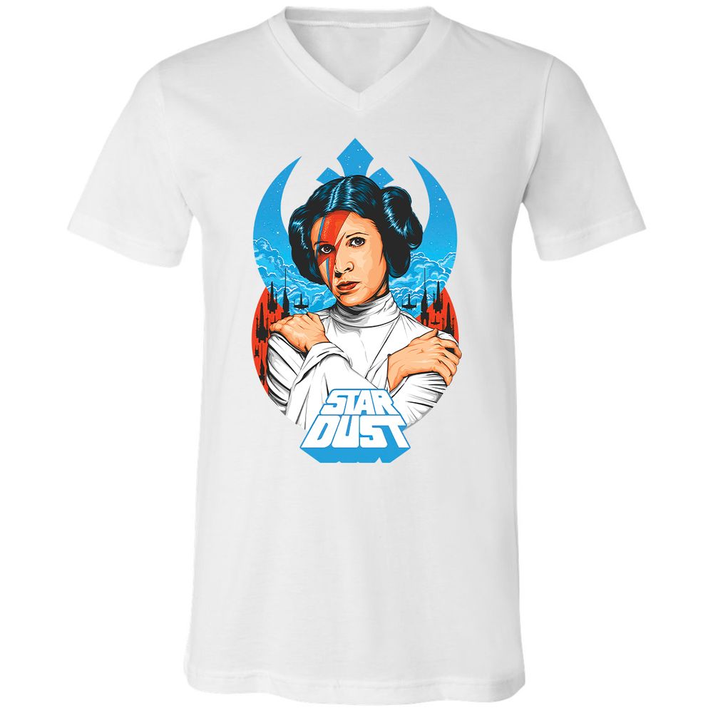 Unisex V-Neck T-Shirt - CGZDAXUY - White - 5