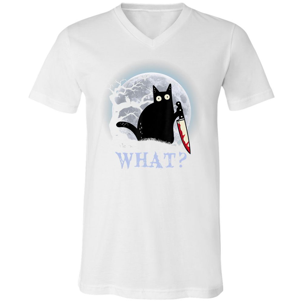 Unisex V-Neck T-Shirt - 8CQ1WCYZ - White - 5