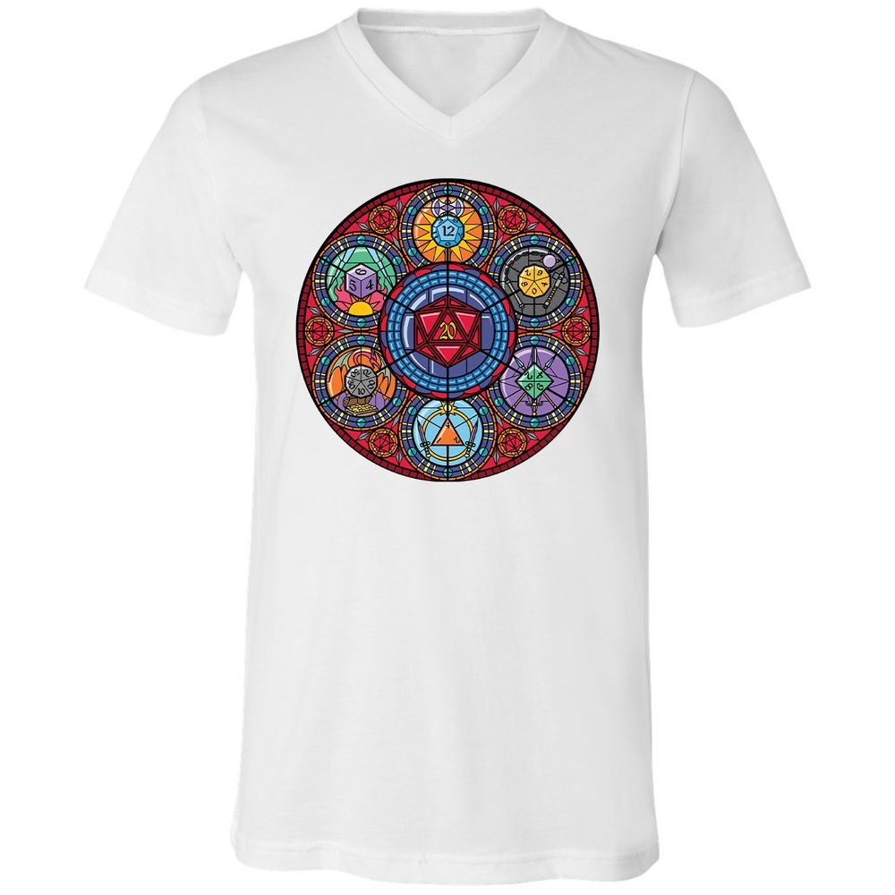 Unisex V-Neck T-Shirt - P1XDJFXE - White - 5