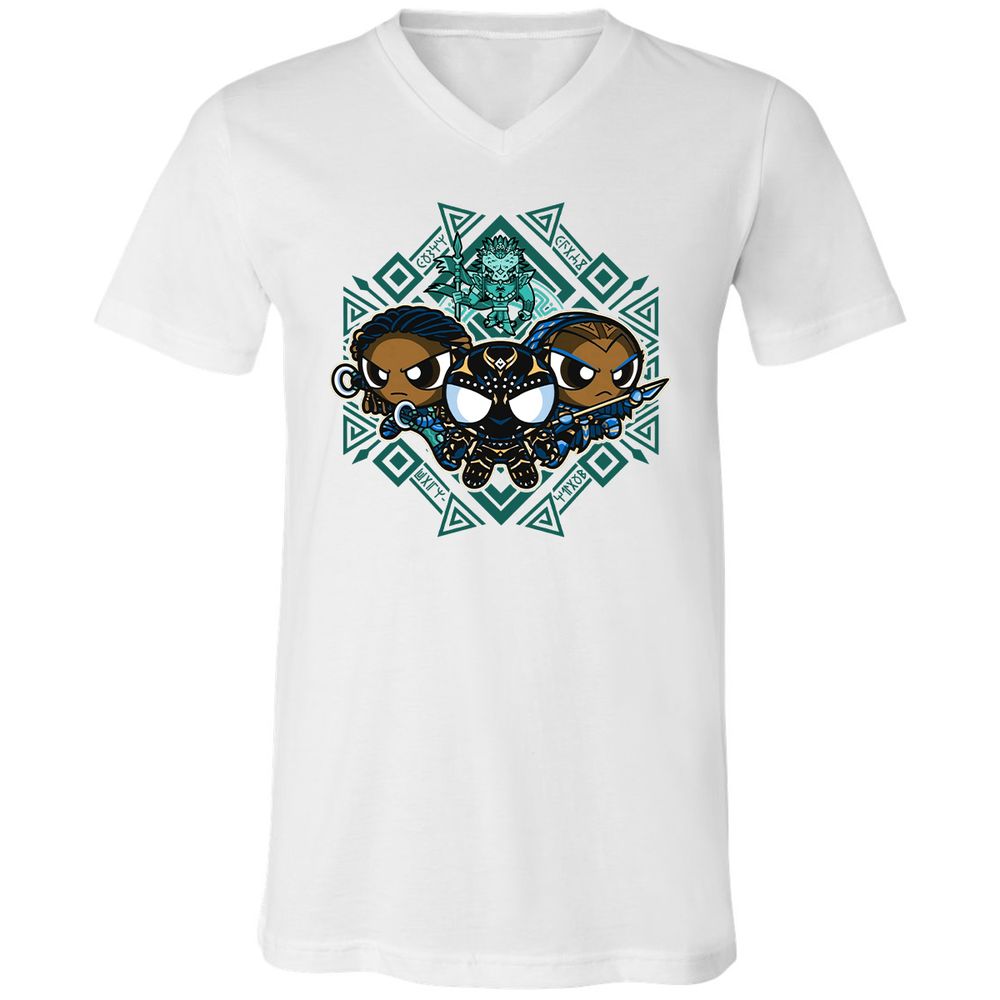 Unisex V-Neck T-Shirt - FB2L4H9X - White - 5