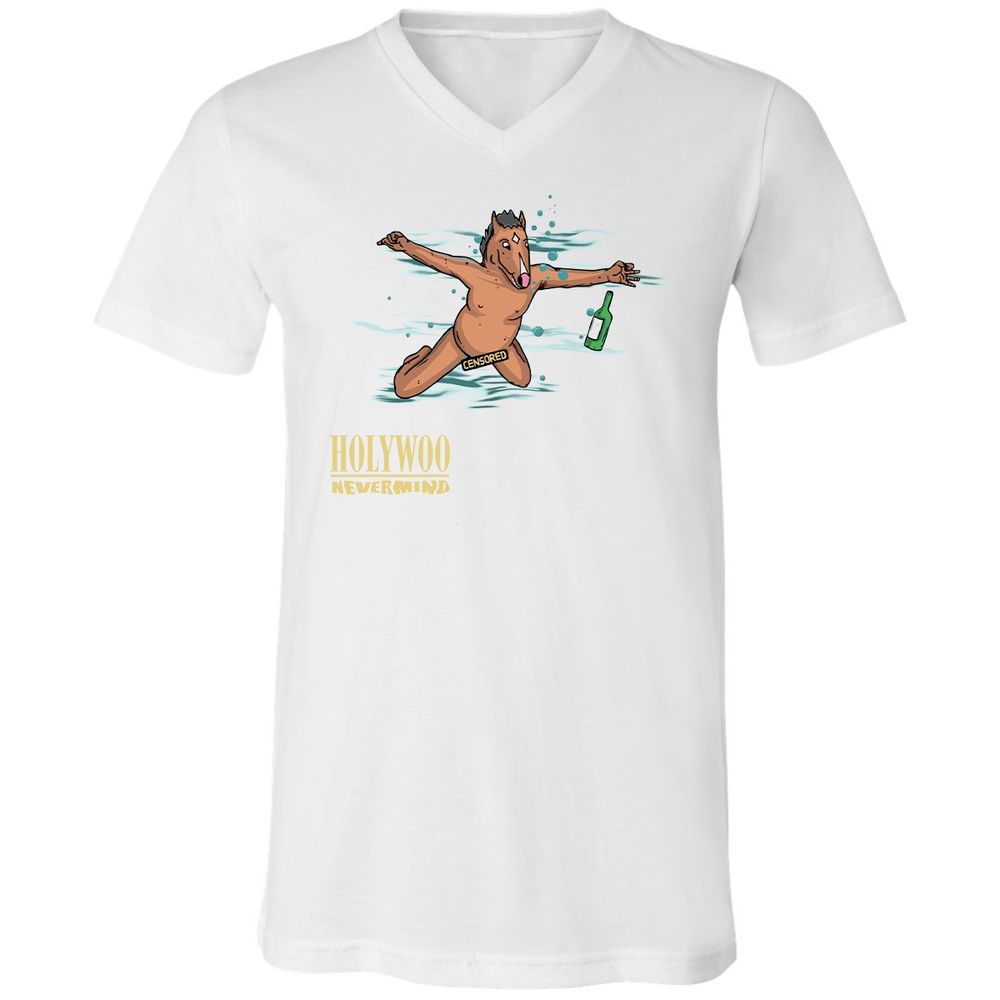 Unisex V-Neck T-Shirt - 3GDG4NA3 - White - 5