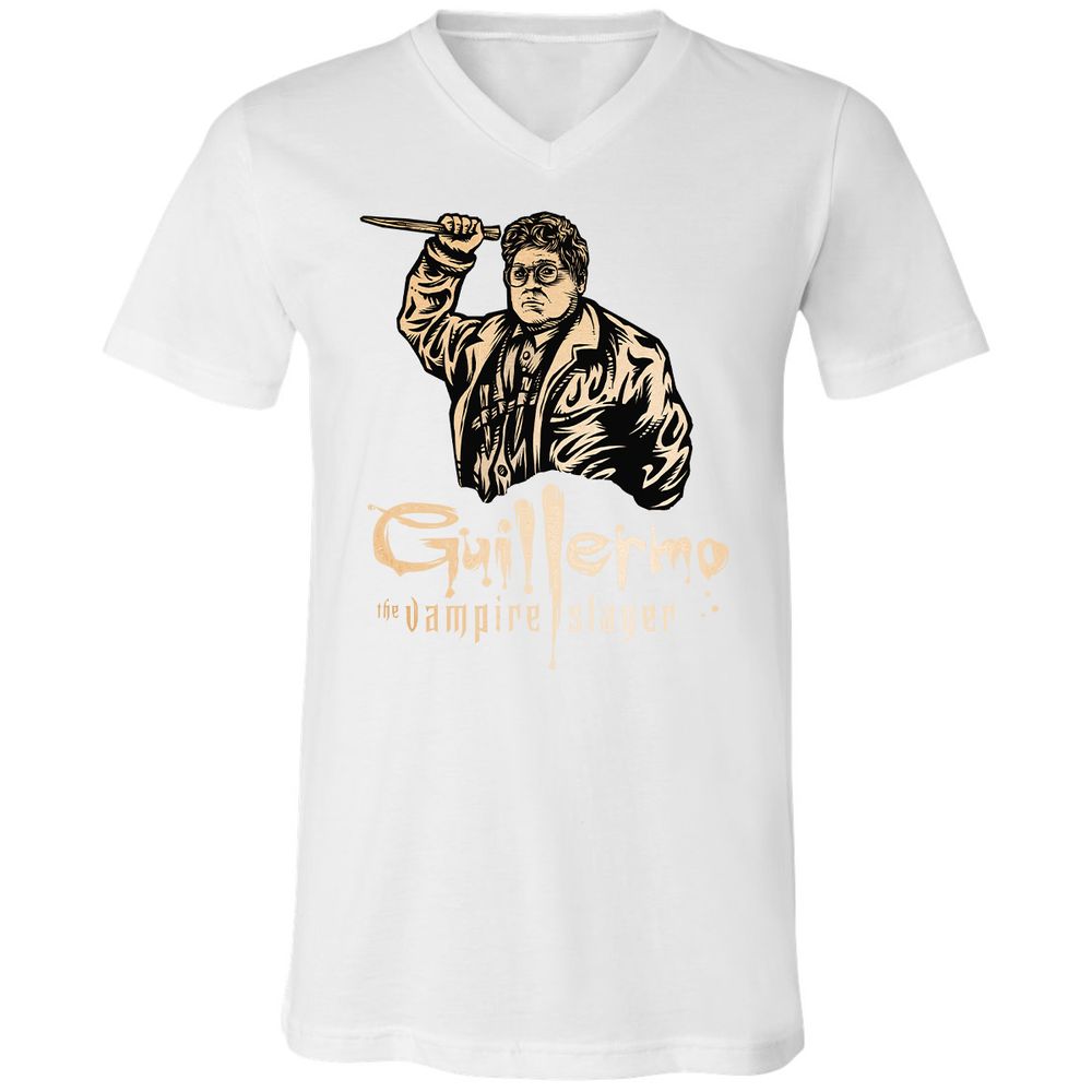 Unisex V-Neck T-Shirt - 8GD1ZBD8 - White - 5