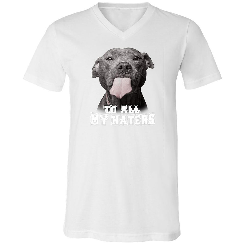 Unisex V-Neck T-Shirt - 3Z36GRAF - White - 5