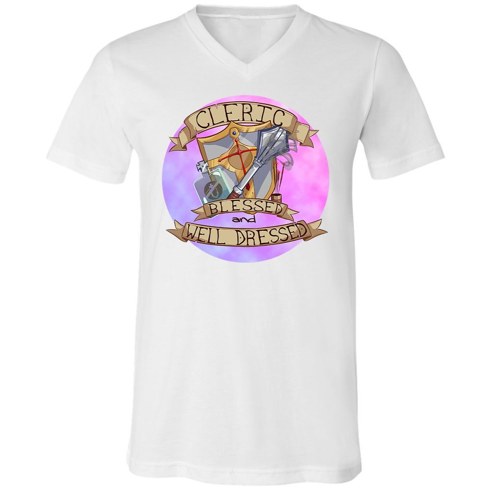 Unisex V-Neck T-Shirt - KEV3XK68 - White - 5