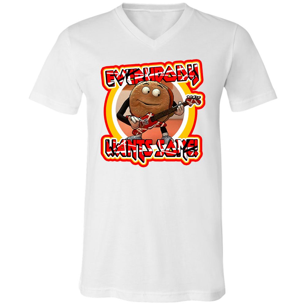 Unisex V-Neck T-Shirt - 32RDSBDE - White - 5