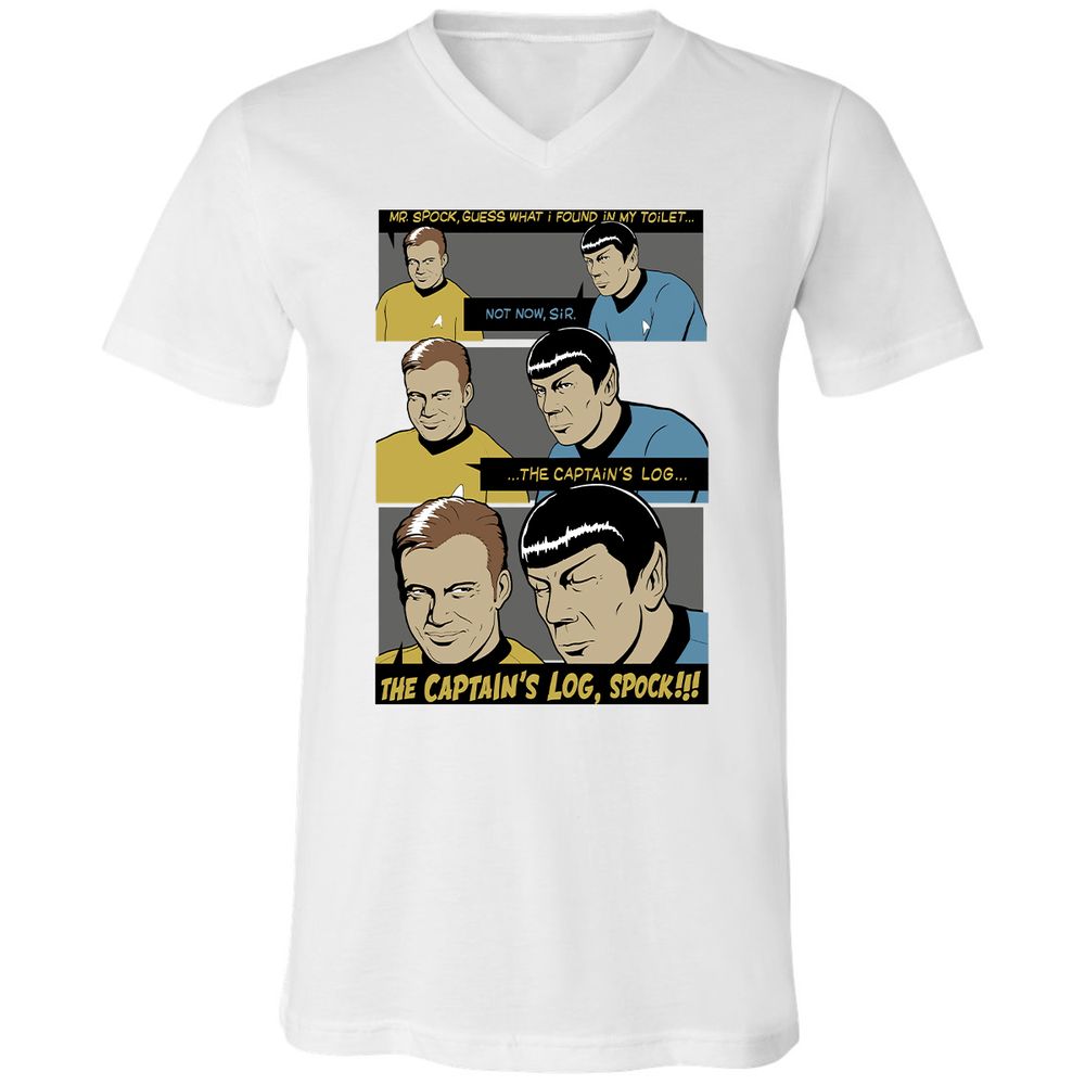 Unisex V-Neck T-Shirt - 3P5A9SYB - White - 5