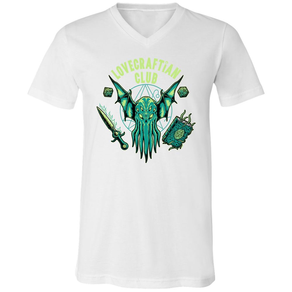Unisex V-Neck T-Shirt - T4U2NFB5 - White - 5
