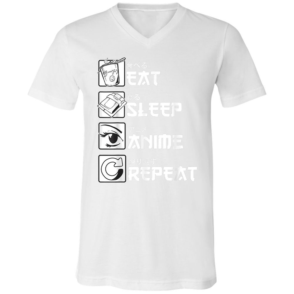 Unisex V-Neck T-Shirt - KMUA3PME - White - 5