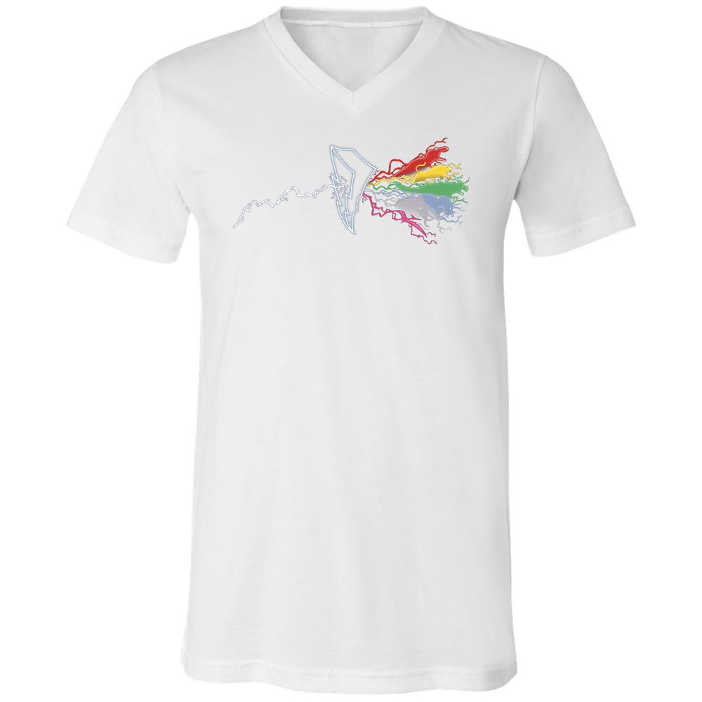 Unisex V-Neck T-Shirt - EM1HK1K8 - White - 5