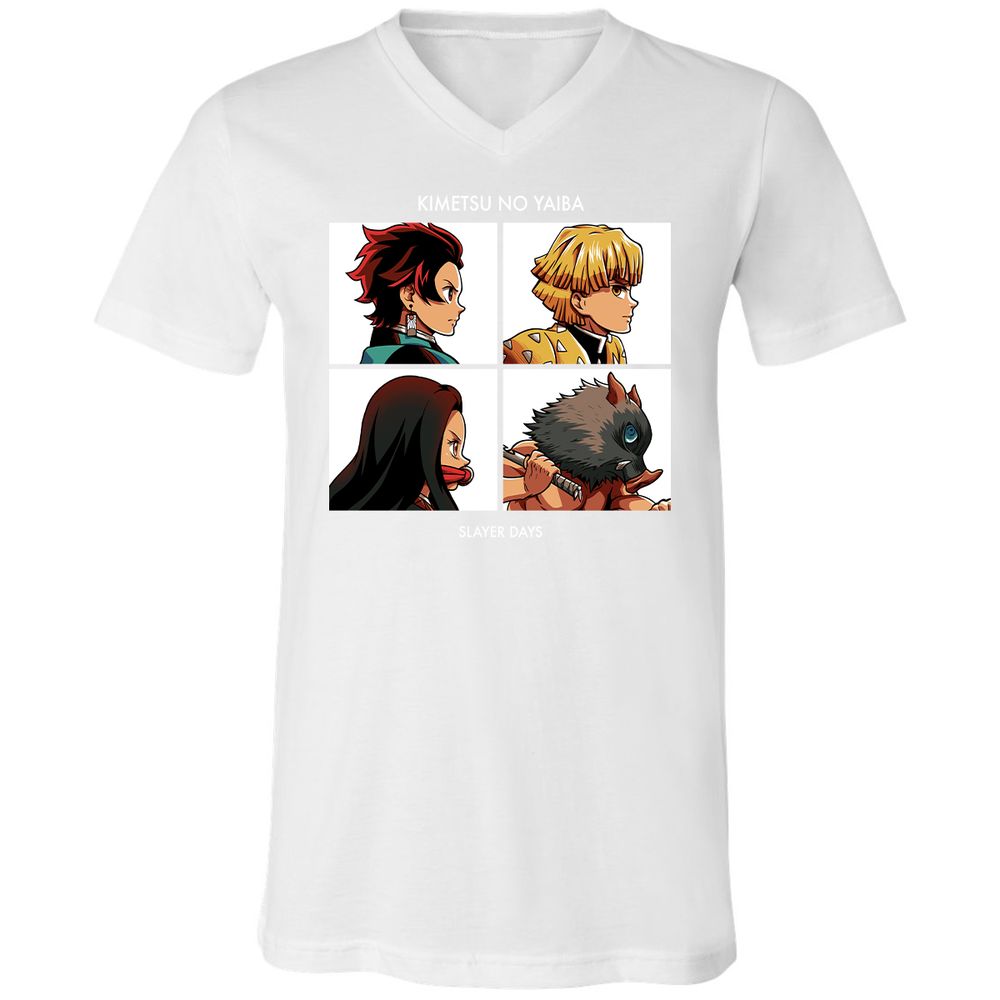 Unisex V-Neck T-Shirt - FNQ3LY16 - White - 5