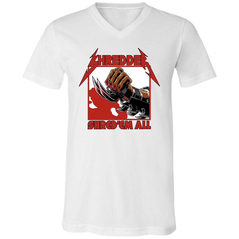 Unisex V-Neck T-Shirt - 5F86H2PV - White - 5