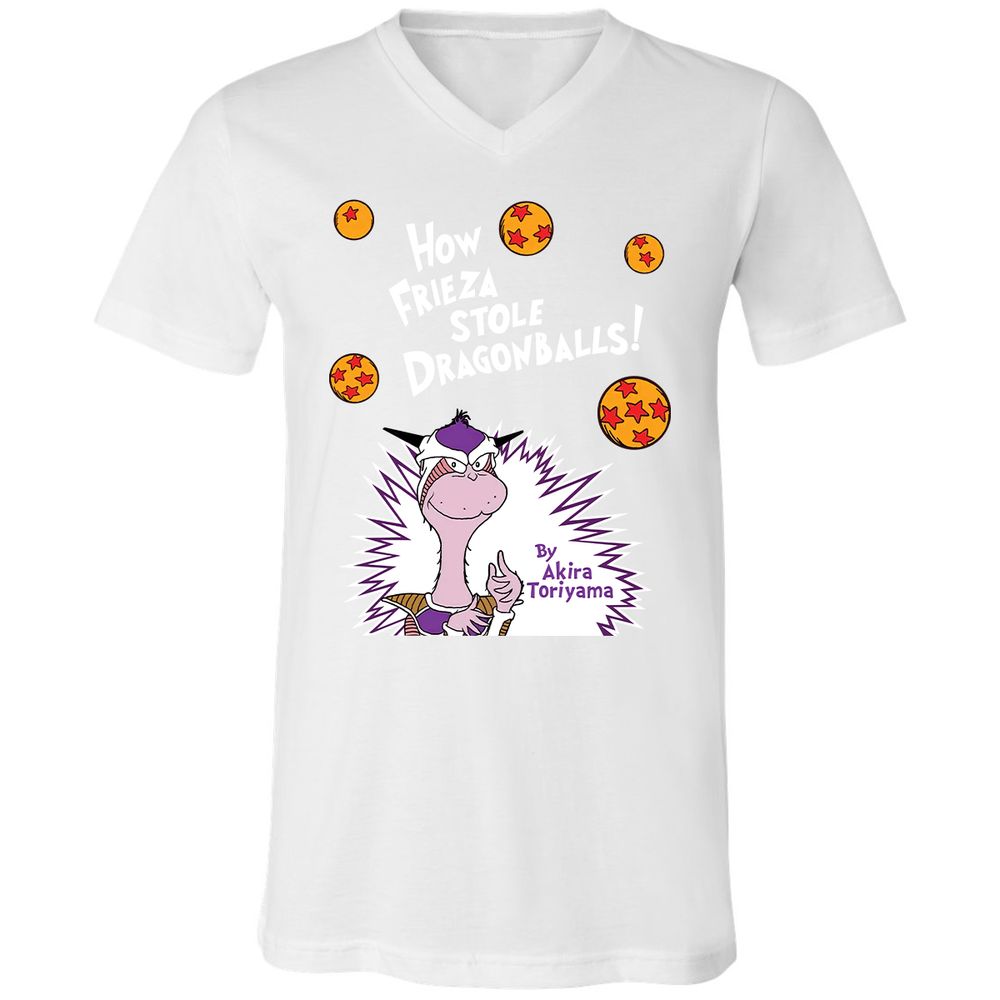 Unisex V-Neck T-Shirt - B6SPVZNU - White - 5