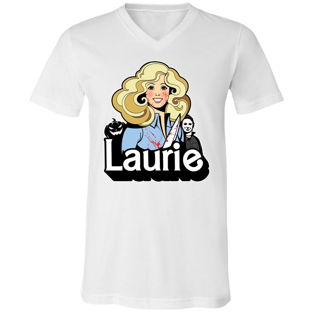 Unisex V-Neck T-Shirt - 766PA43V - White - 5