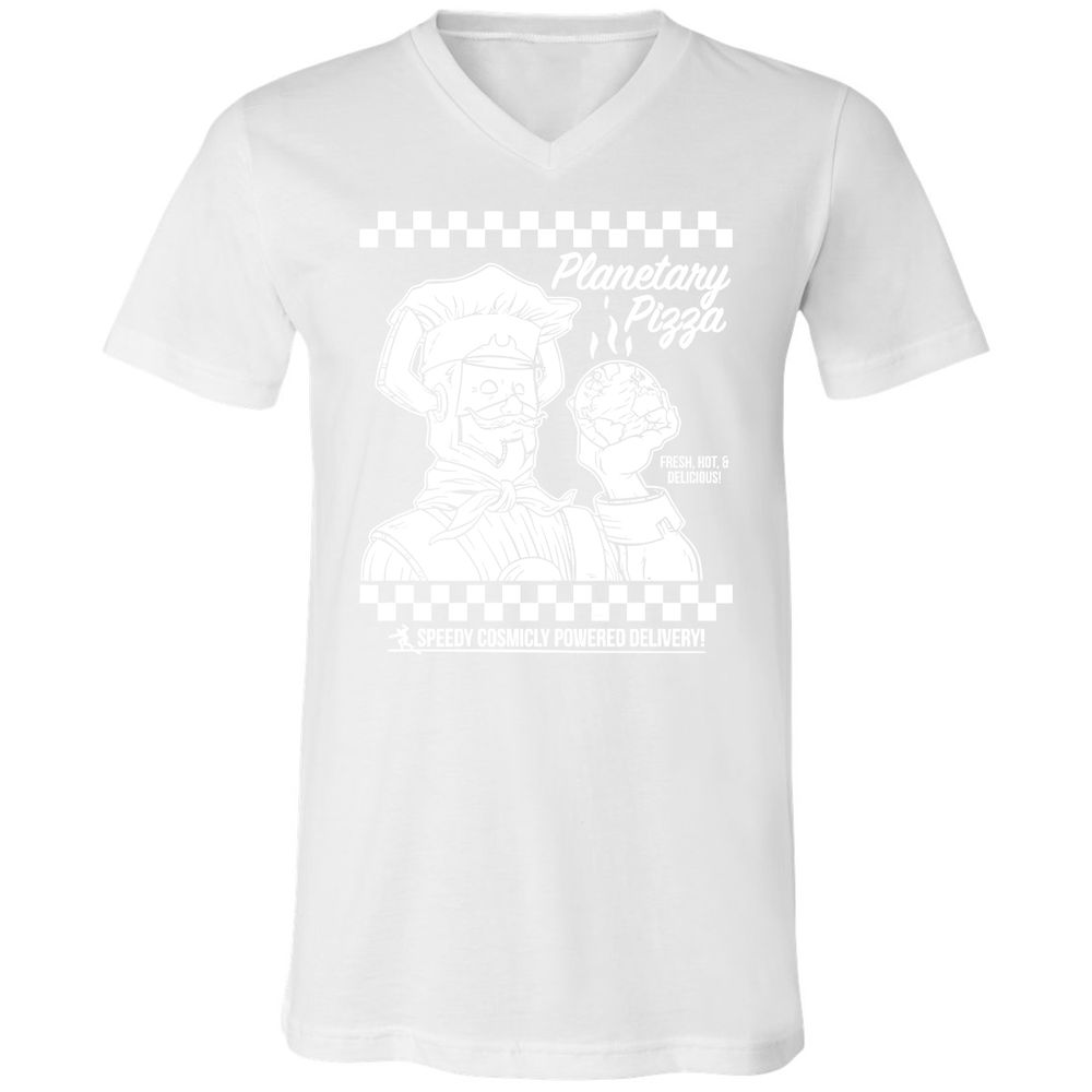 Unisex V-Neck T-Shirt - N58H1TEV - White - 5