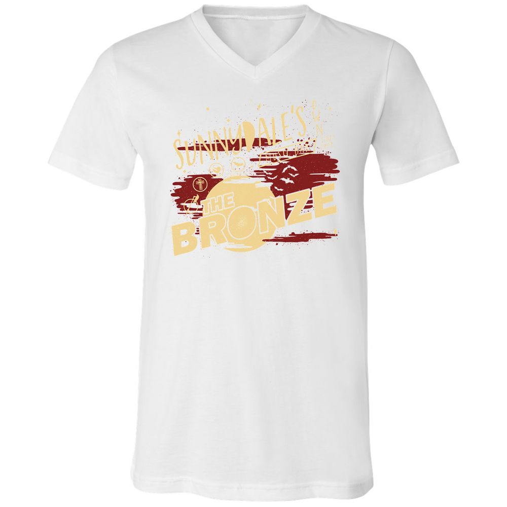 Unisex V-Neck T-Shirt - UAY6KK36 - White - 5