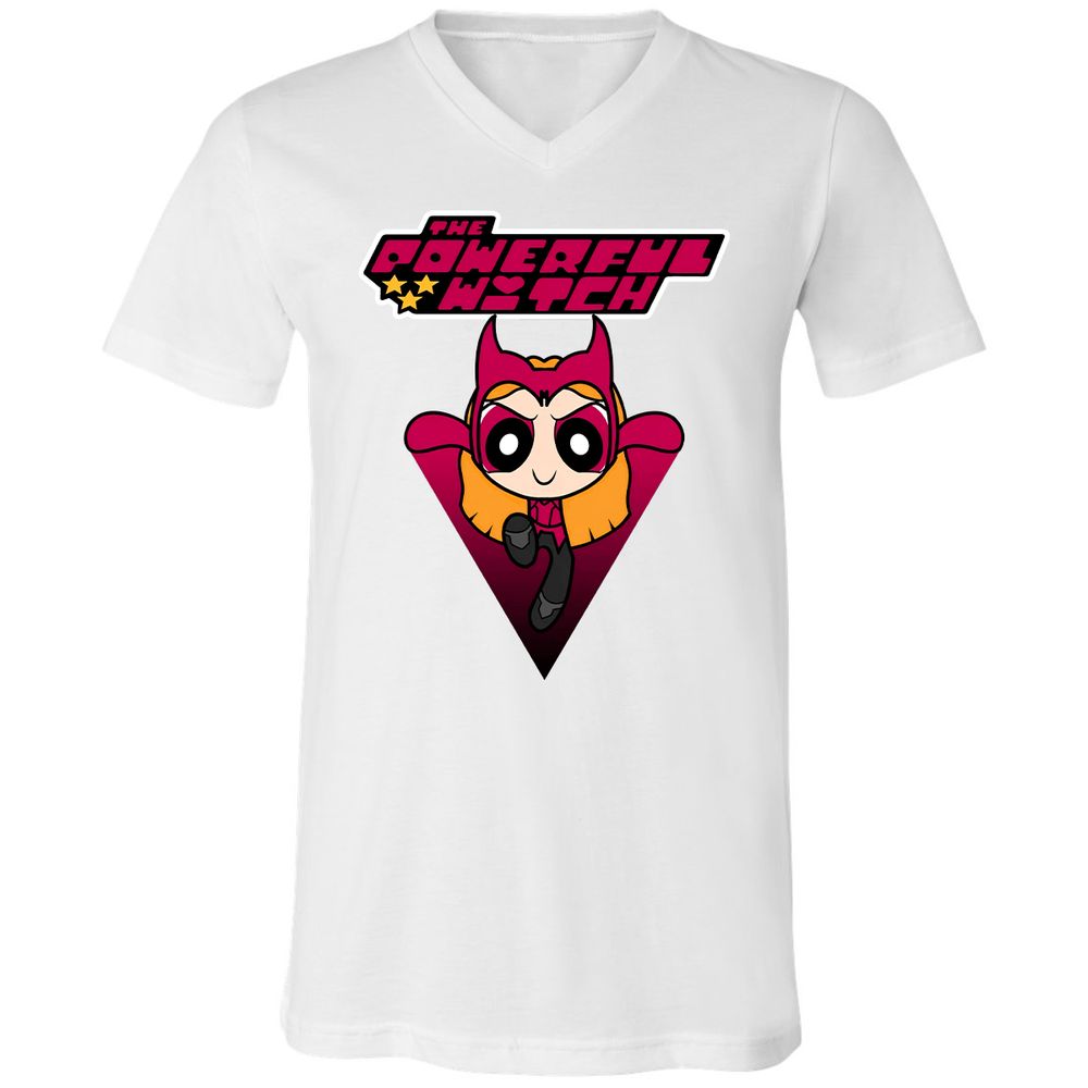 Unisex V-Neck T-Shirt - GK78BMCW - White - 5