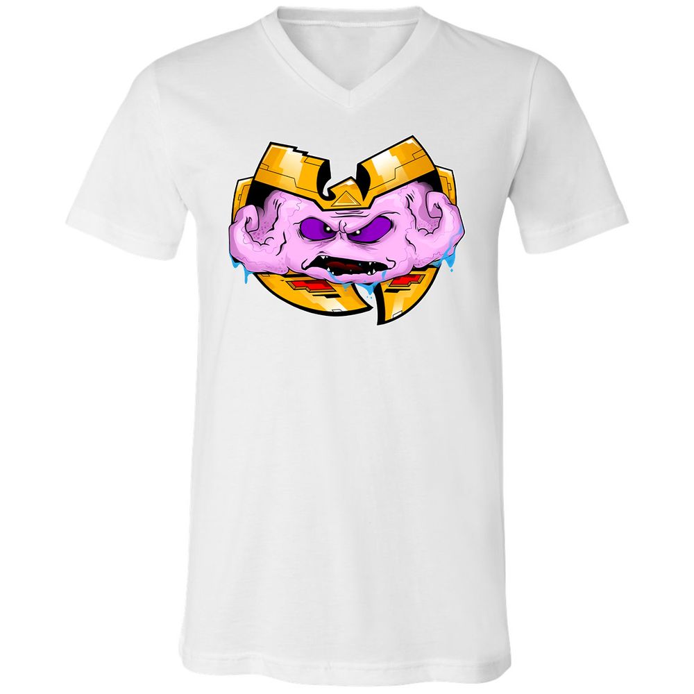 Unisex V-Neck T-Shirt - PJS7C3RV - White - 5