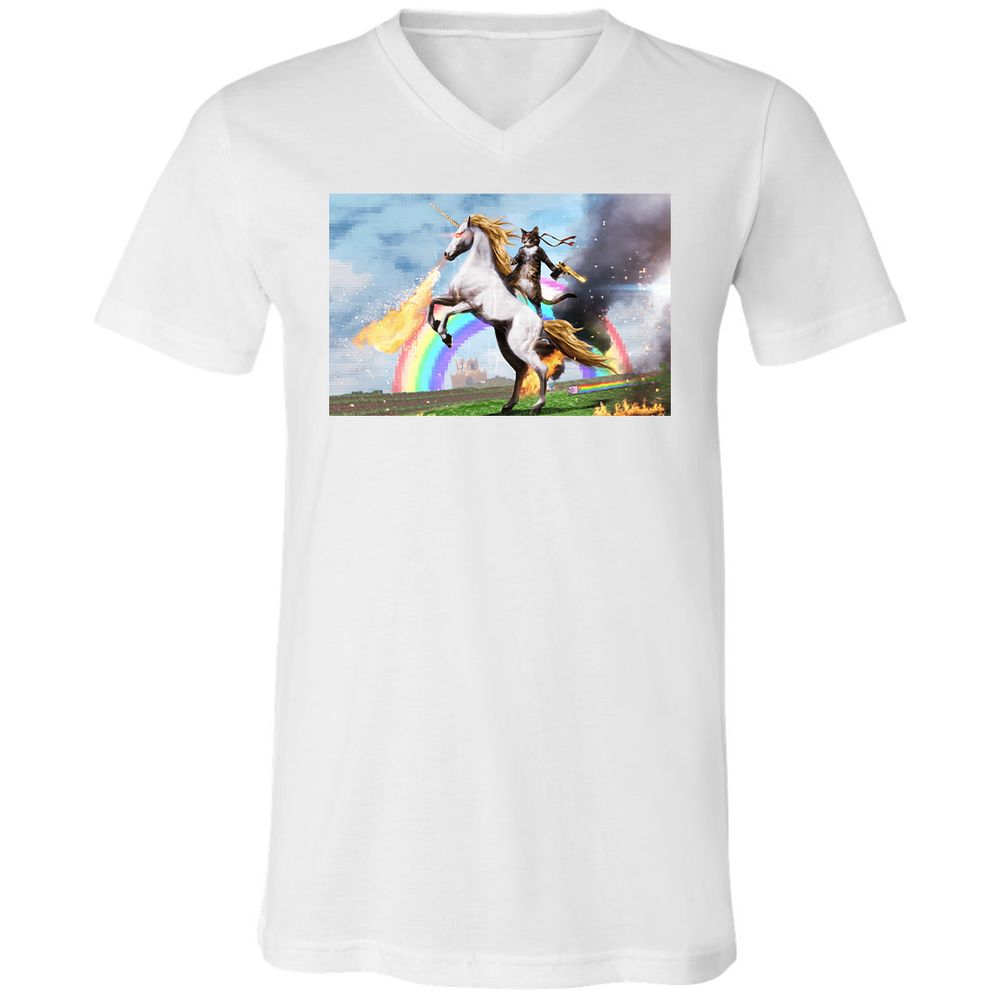 Unisex V-Neck T-Shirt - 2BRTMCS6 - White - 5