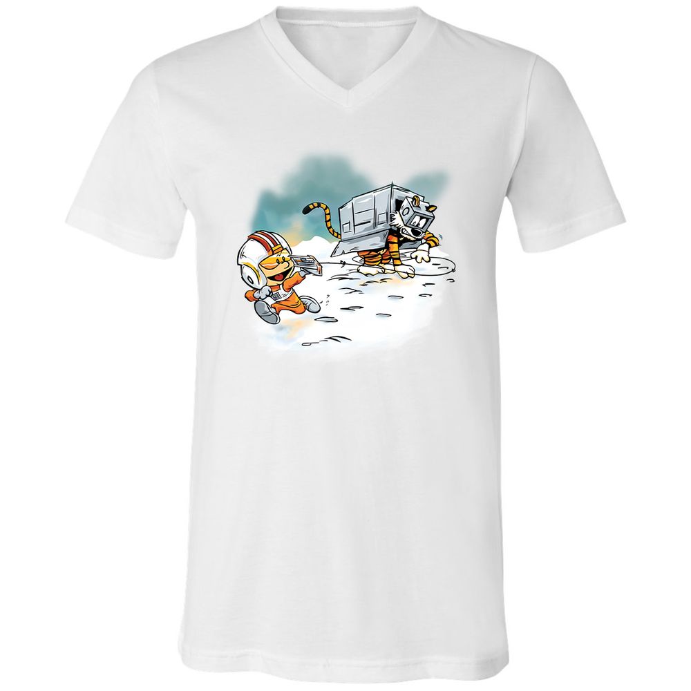 Unisex V-Neck T-Shirt - 8GXEC35N - White - 5