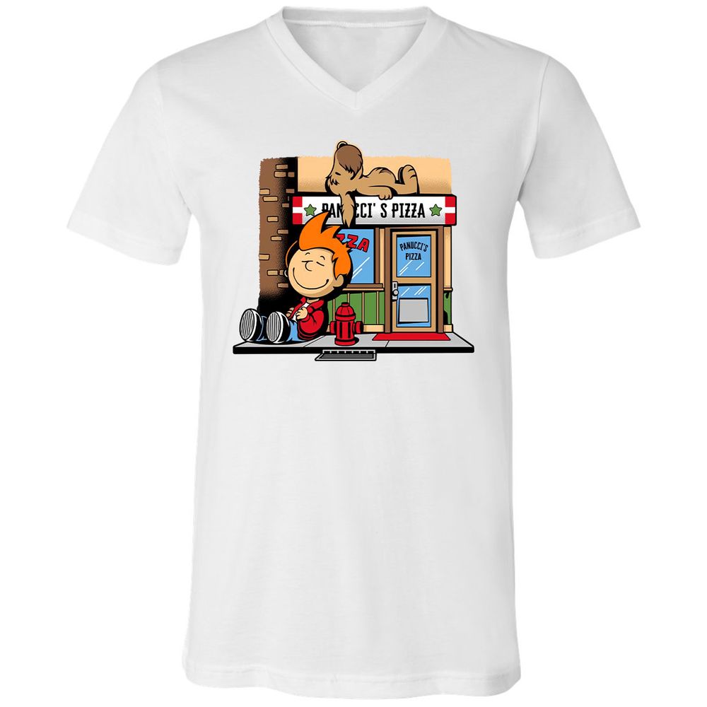 Unisex V-Neck T-Shirt - UCC41M6Y - White - 5