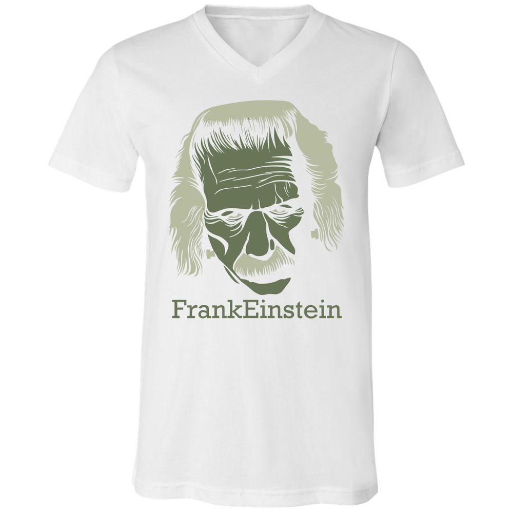 Unisex V-Neck T-Shirt - L35Y4F9U - White - 5