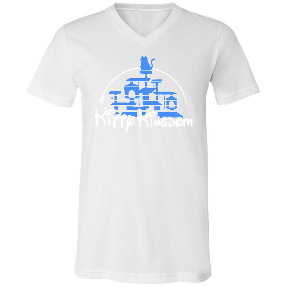 Unisex V-Neck T-Shirt - 8TUVHDNH - White - 5
