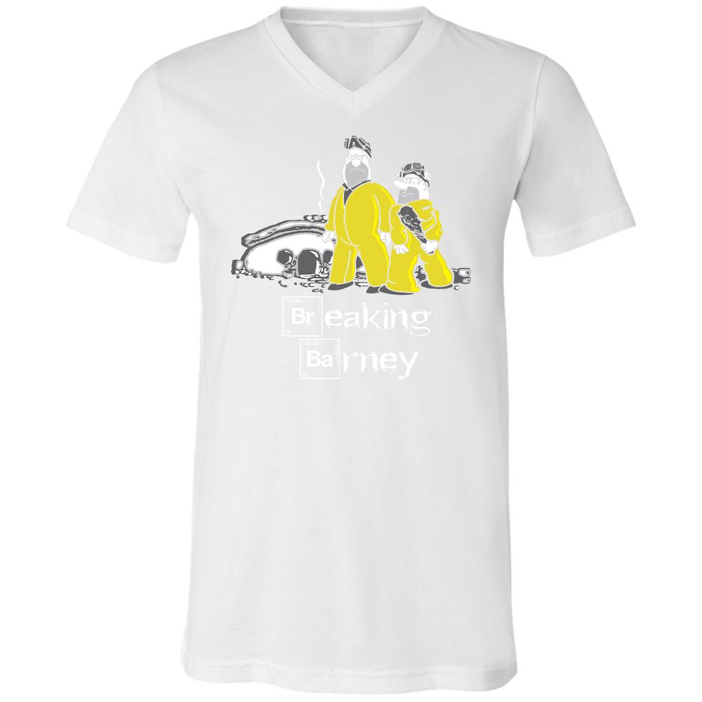 Unisex V-Neck T-Shirt - Z4SDVZSG - White - 5