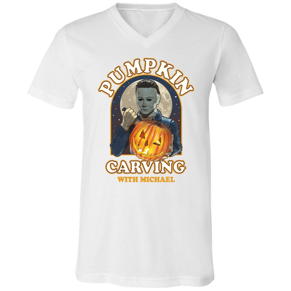 Unisex V-Neck T-Shirt - WK3CV2KG - White - 5