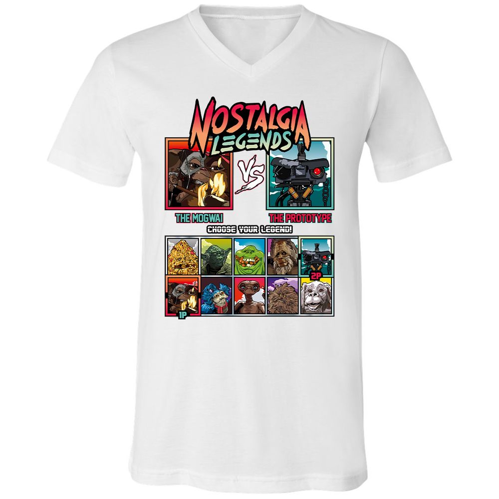 Unisex V-Neck T-Shirt - 1QXRDST5 - White - 5