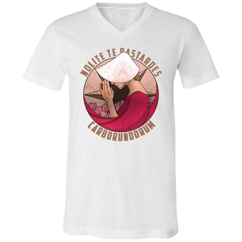 Unisex V-Neck T-Shirt - 3ZPS6SK8 - White - 5