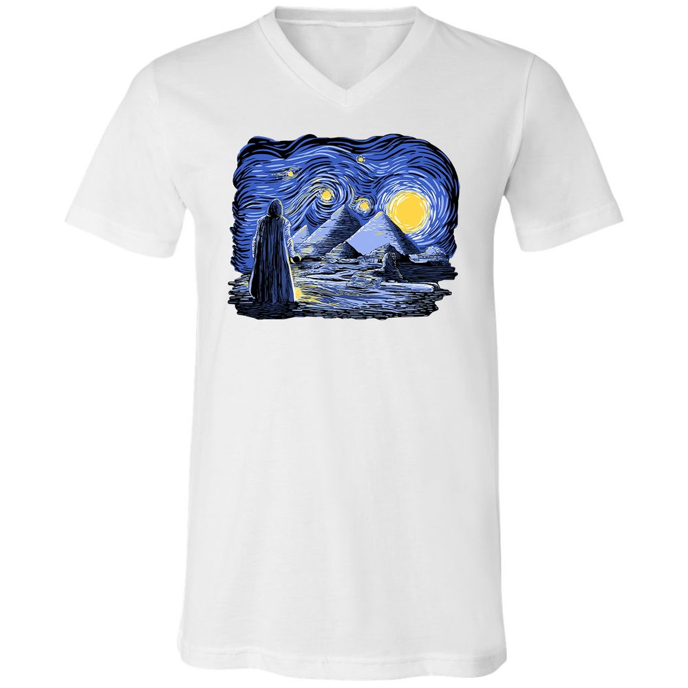 Unisex V-Neck T-Shirt - VYHCPHBA - White - 5