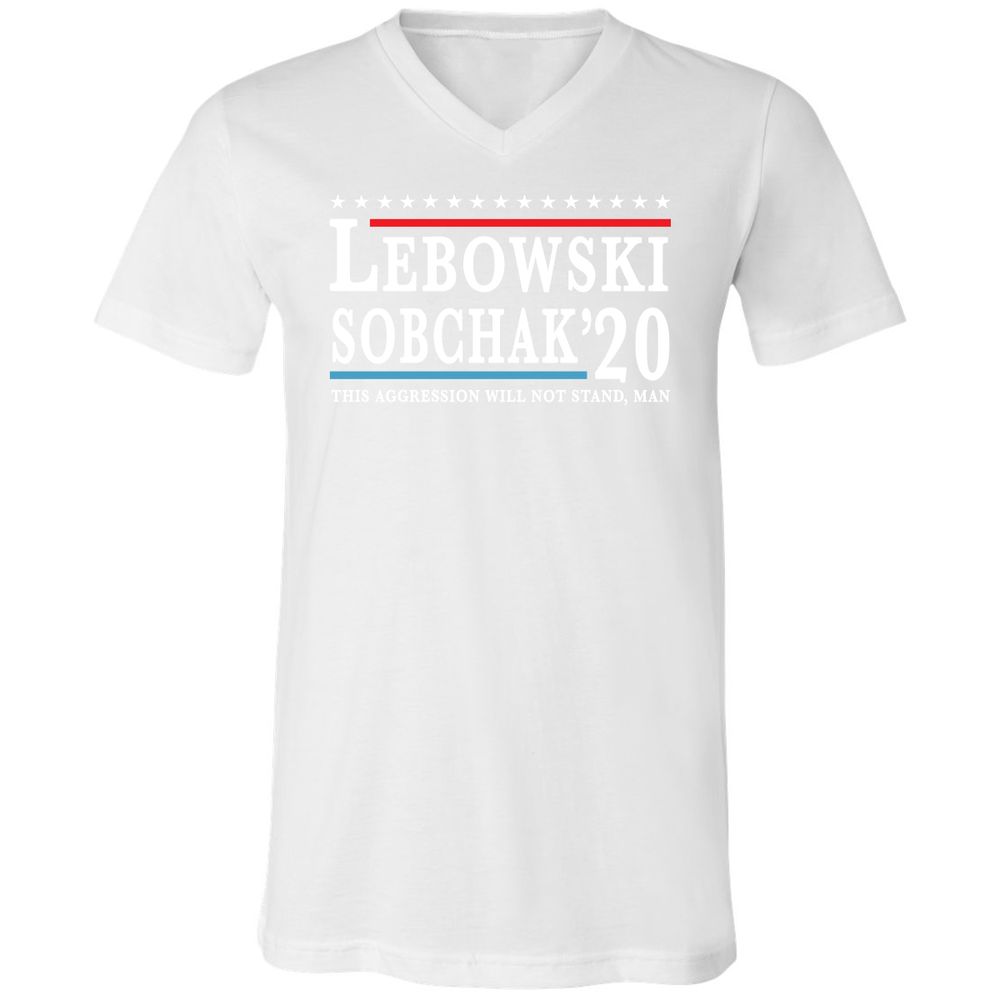 Unisex V-Neck T-Shirt - MV4JAR2U - White - 5